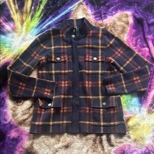 Joie Plaid sweater cardigan 🧥 super soft